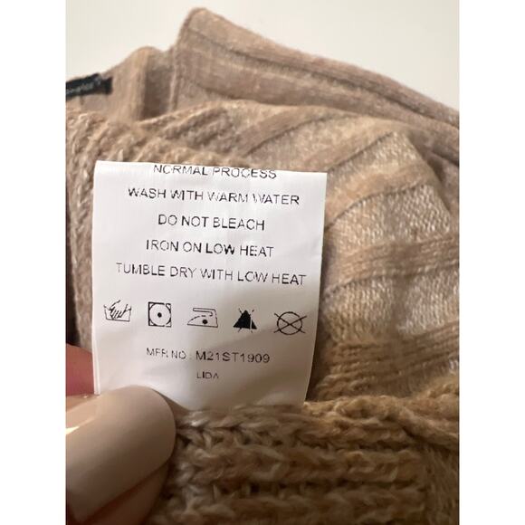 Simplee Boho Button Down V-Neck Raglan Sleeve Sweater Cardigan NWT Size S - Picture 12 of 12